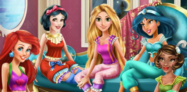 Disney Prensesleri Pijama Partisi