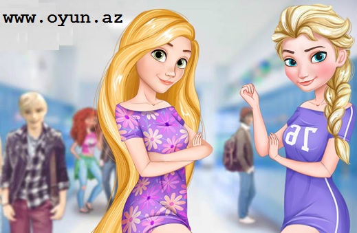 Elsa ve Rapunzel - Kolej Kızları